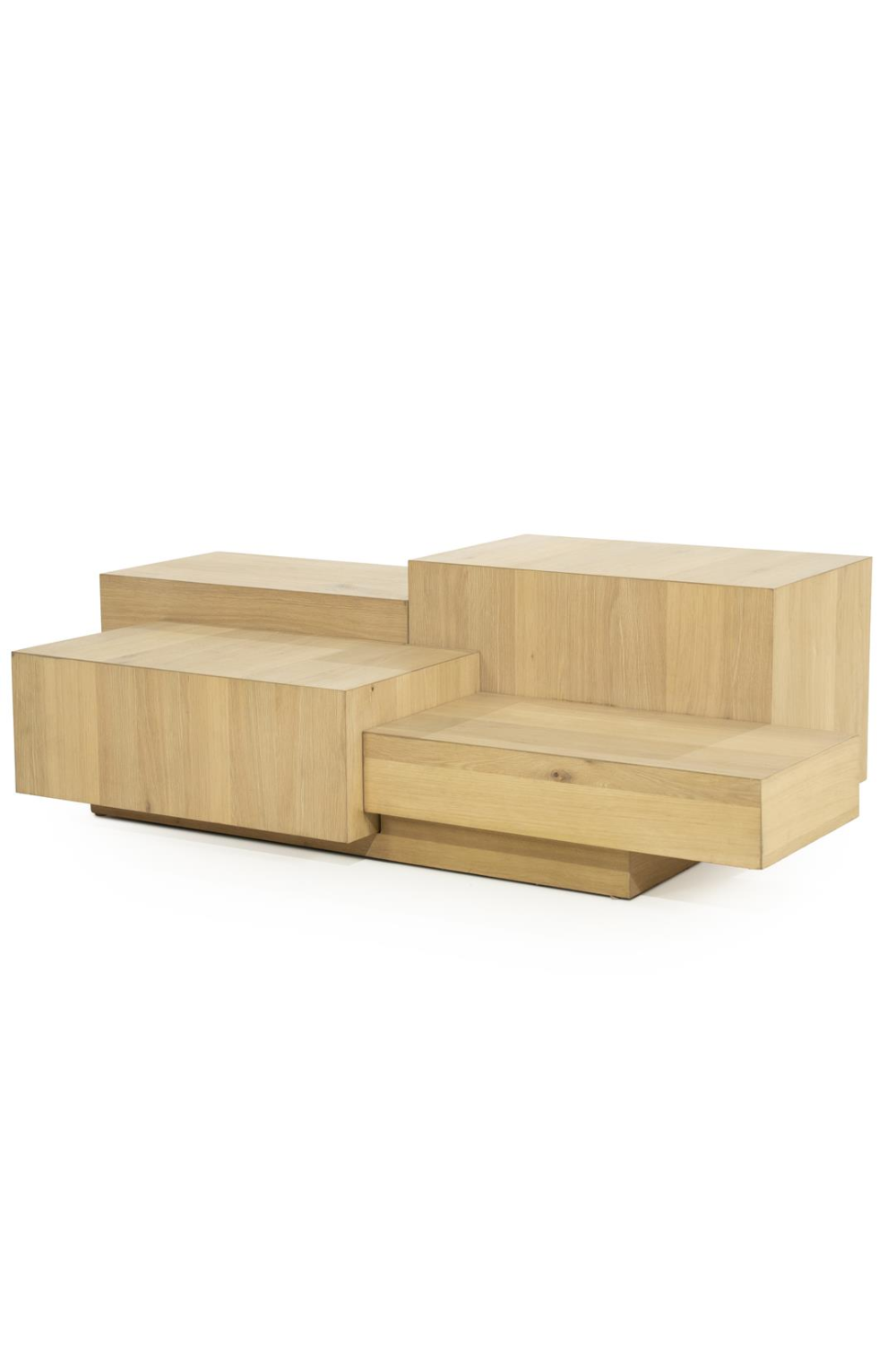 Multilayered Rectangular Oak Coffee Table | Eleonora Quinten | Oroa.com