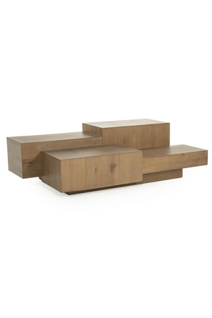 Multilayered Rectangular Oak Coffee Table | Eleonora Quinten | Oroa.com