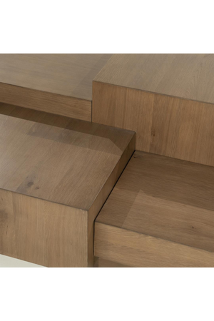 Multilayered Rectangular Oak Coffee Table | Eleonora Quinten | Oroa.com