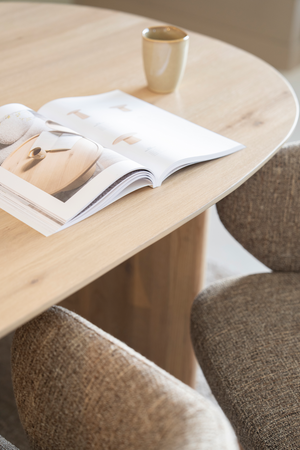 Oak Scandinavian Dining Table M | Eleonora Dex | OROA.com