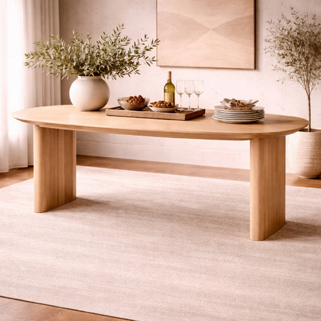   Oak Scandinavian Dining Table L | Oroa.com