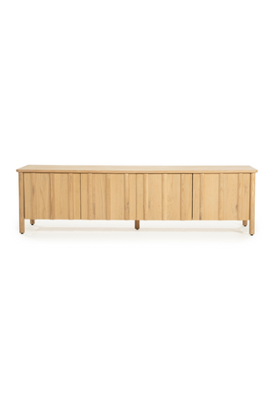 Oak Wood 4-Door TV Cabinet | Eleonora Jake | OROA.com