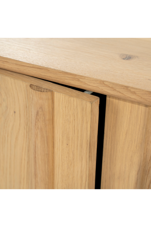 Oak Wood 4-Door TV Cabinet | Eleonora Jake | OROA.com