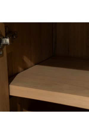 Oak Wood 4-Door TV Cabinet | Eleonora Jake | OROA.com