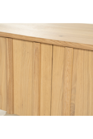 Oak Wood 4-Door TV Cabinet | Eleonora Jake | OROA.com