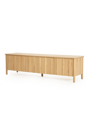 Oak Wood 4-Door TV Cabinet | Eleonora Jake | OROA.com