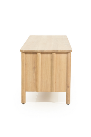 Oak Wood 4-Door TV Cabinet | Eleonora Jake | OROA.com