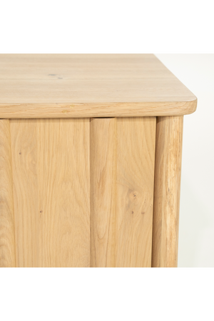 Oak Wood 4-Door TV Cabinet | Eleonora Jake | OROA.com