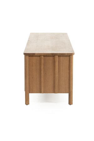 Oak Wood 4-Door TV Cabinet | Eleonora Jake | OROA.com