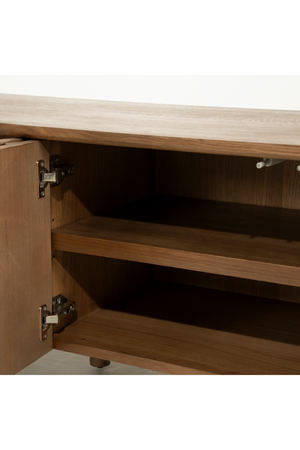 Oak Wood 4-Door TV Cabinet | Eleonora Jake | OROA.com