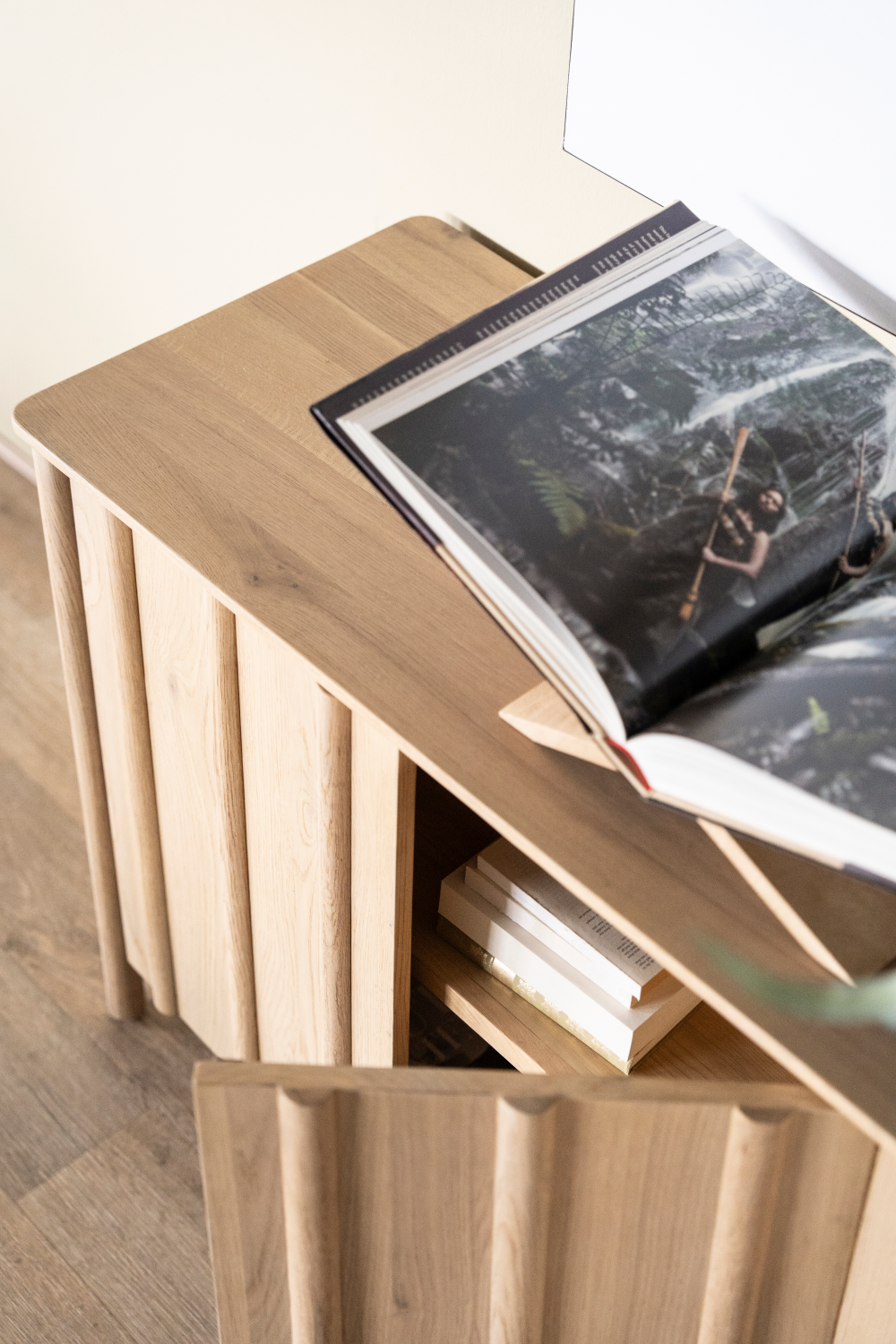 Oak Wood 4-Door Sideboard | Eleonora Jake | OROA.com