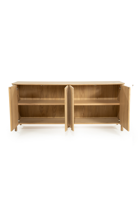 Oak Wood 4-Door Sideboard | Eleonora Jake | OROA.com