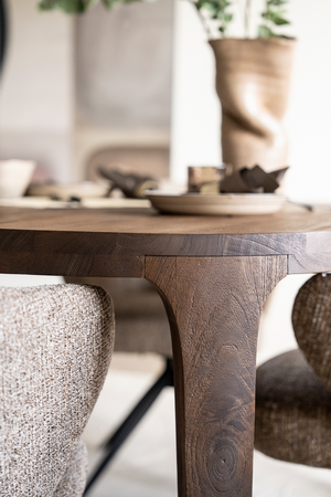 Brushed Mango Wood Dining Table | Eleonora Taylor | OROA.com
