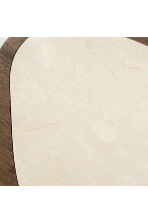 White Marble Triangular Side Table | Eleonora Fred | OROA.com