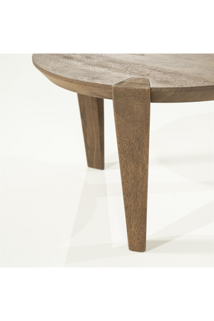 Round Mango Wood Coffee Table | Eleonora Davina | Oroa.com