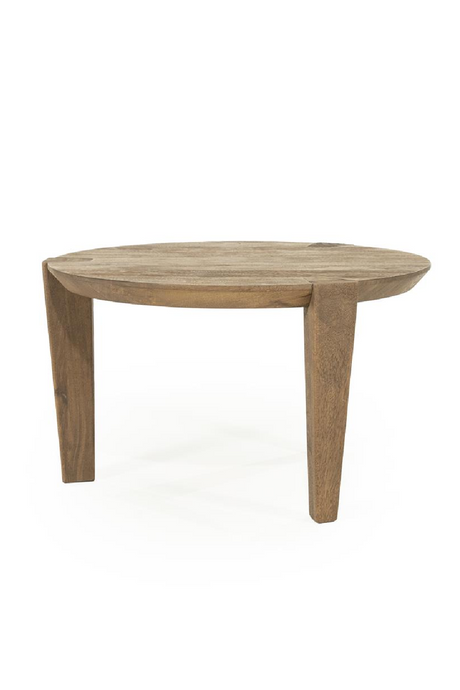 Round Mango Wood Coffee Table | Eleonora Davina | Oroa.com