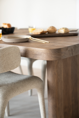 Brushed Mango Wood Dining Table | Eleonora Edward | OROA.com