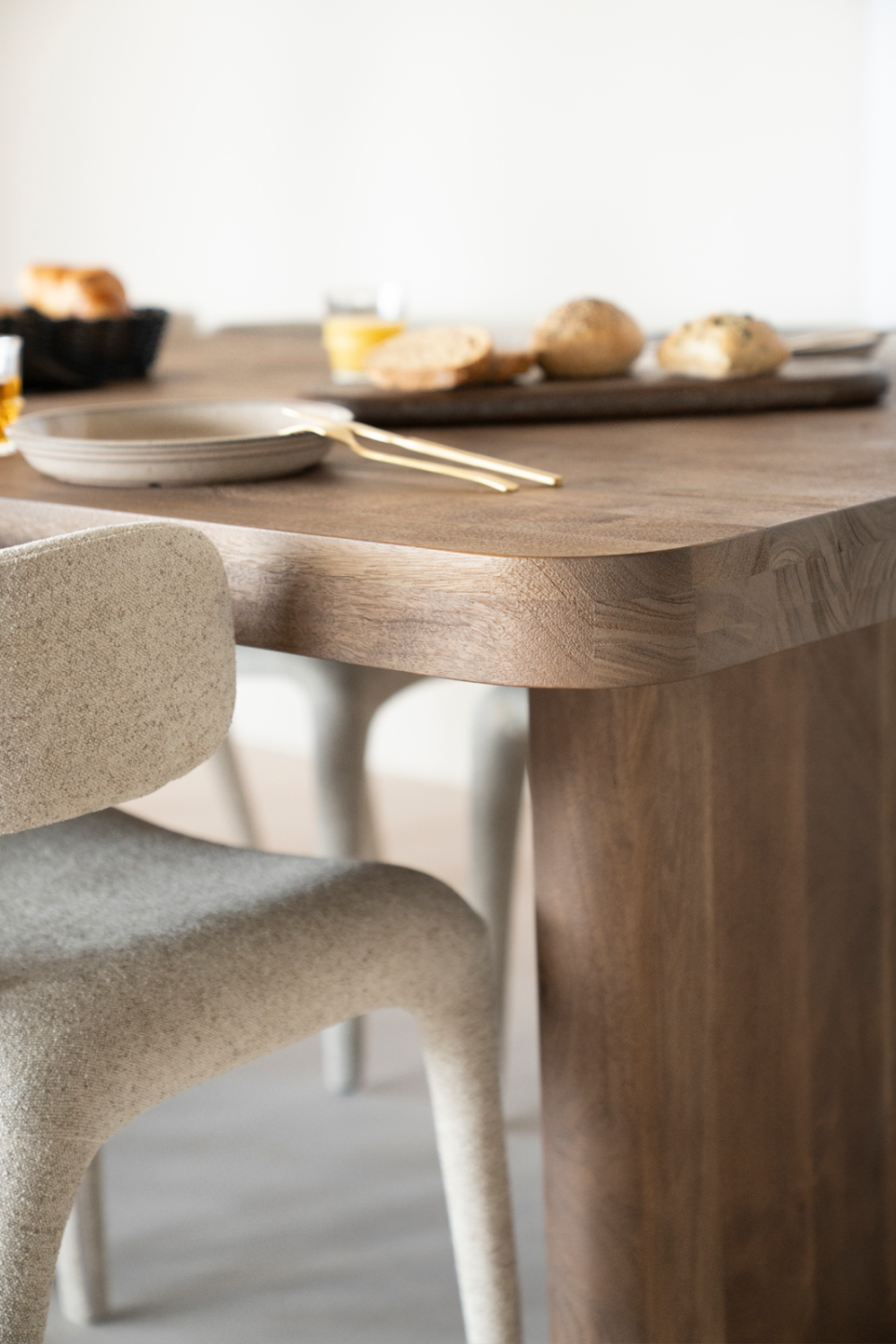 Brushed Mango Wood Dining Table | Eleonora Edward | OROA.com