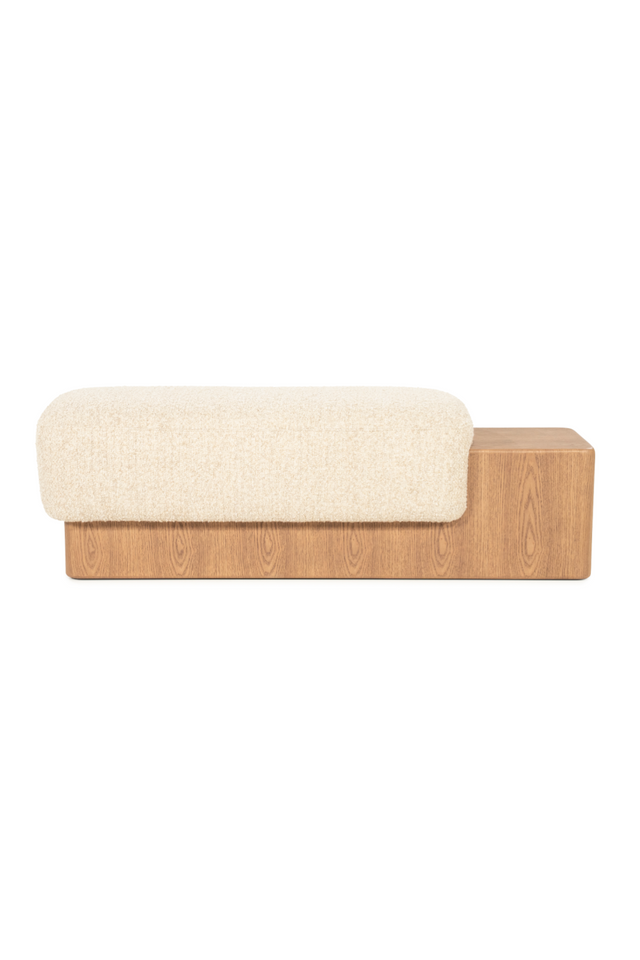 Cushioned Ash Wood Bench | Eleonora George | Oroa.com