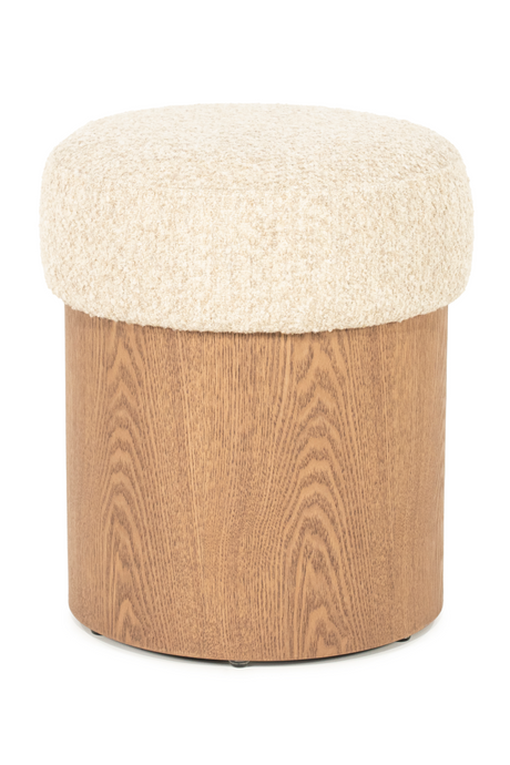 Cushioned Ash Wood Stool | Eleonora George | Oroa.com