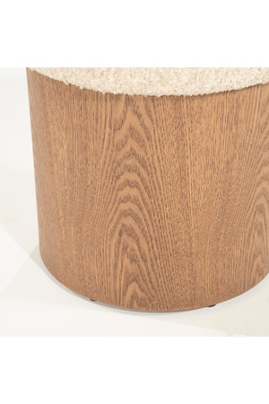 Cushioned Ash Wood Stool | Eleonora George | Oroa.com