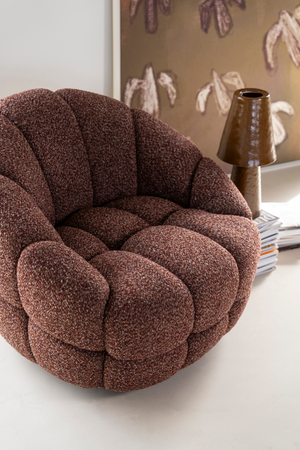 Round Channeled Lounge Chair | Eleonora Tina | Oroa.com