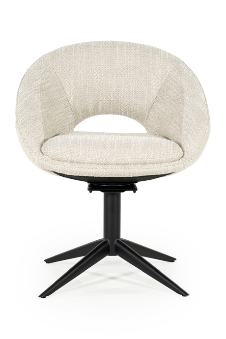 Rounded Open-Back Swivel Chair | Eleonora Nol | Oroa.com