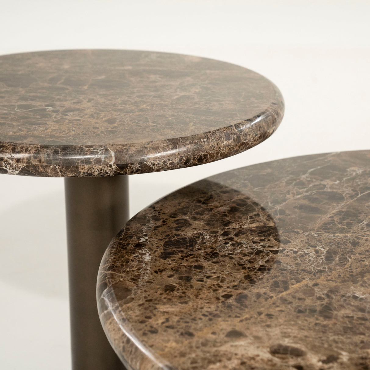   Modern furniture - Brown Marble Pedestal Coffee Table - www.oroa.com | Oroa.com