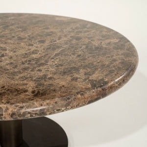   Modern furniture - Brown Marble Pedestal Coffee Table - www.oroa.com | Oroa.com