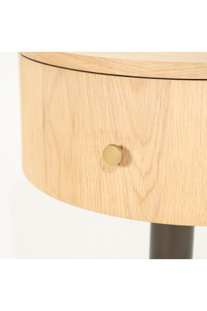 Oak Pedestal Drawer Nightstand | Eleonora Skye | Oroa.com