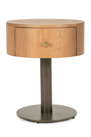 Oak Pedestal Drawer Nightstand | Eleonora Skye | Oroa.com
