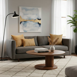 Mango Wood Oval Coffee Table S | Eleonora Novia | Oroaa.com