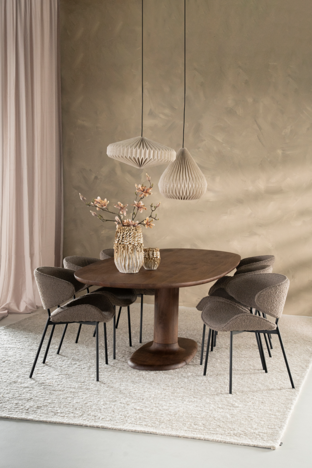   Brushed Wood Dining Table M | Oroa.com
