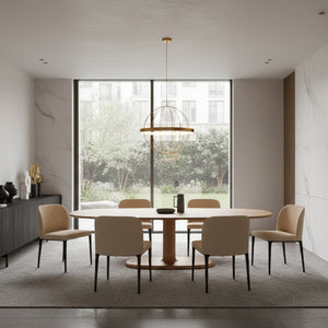   Brushed Wood Dining Table L | Oroa.com