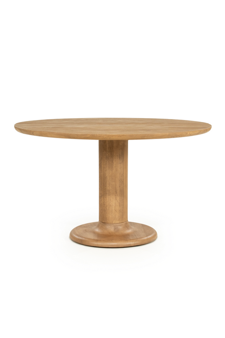 Brushed Wood Round Dining Table | Eleonora Coco | Oroa.com