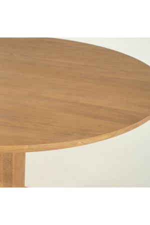 Brushed Wood Round Dining Table | Eleonora Coco | Oroa.com