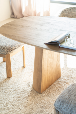 Brushed Mango Wood Dining Table S | Eleonora Lune | Oroa.com