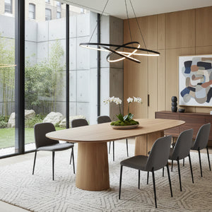 Brushed Mango Wood Dining Table L | Eleonora Lune | Oroa.com