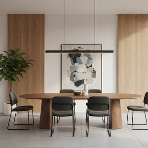 Brushed Mango Wood Dining Table L | Eleonora Lune | Oroa.com