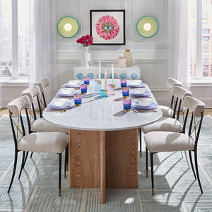 Cross Detail Dining Chair | Jonathan Adler Rider | Oroa.com