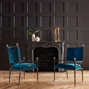 Velvet Accent Armchair | Jonathan Adler Rider | Oroa.com