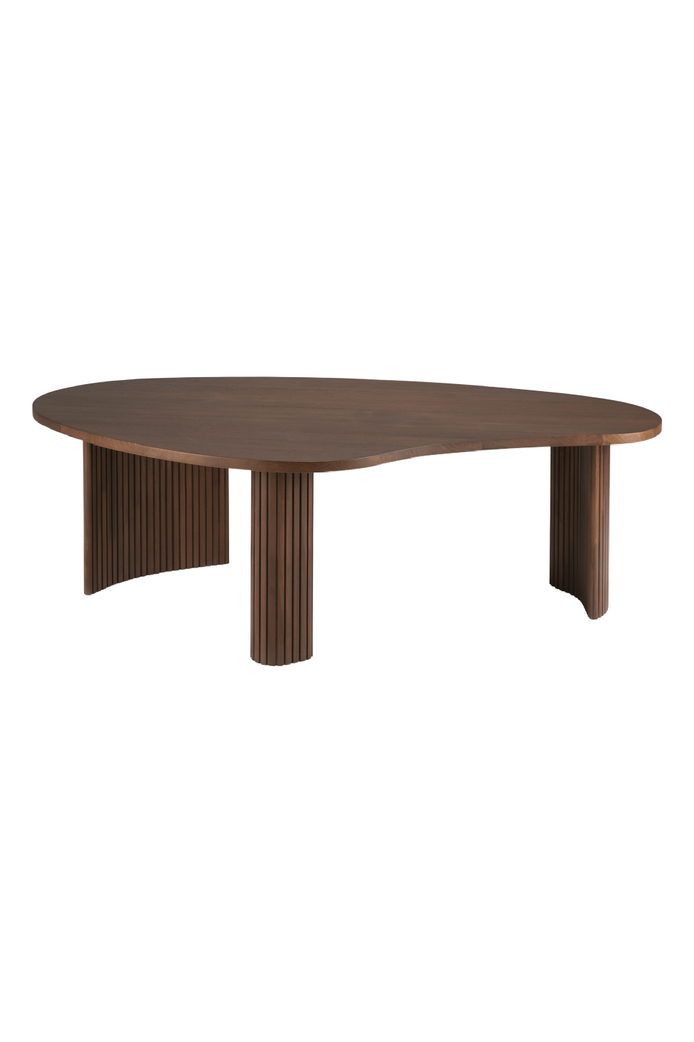 Teak Pebble-Shaped Coffee Table | Ethnicraft Boomerang | Oroa.com