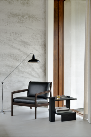 Black Teak Architectural Side Table | Ethnicraft Abstract | OROA.com