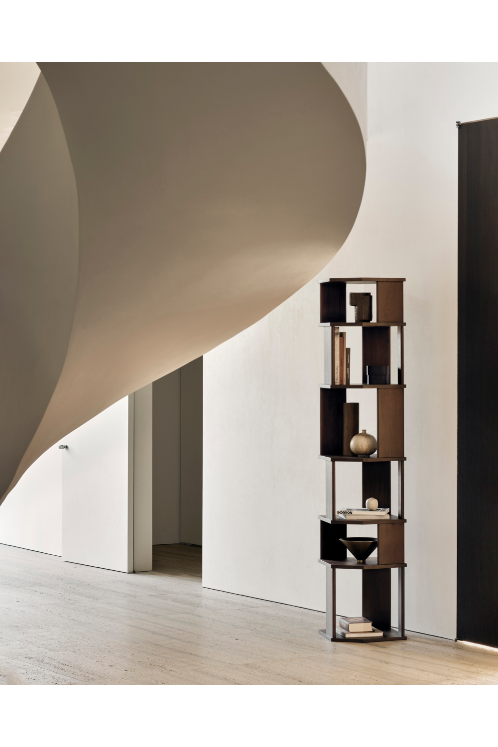 Geometric Column Bookcase | Ethnicraft Stairs | Oroa.com