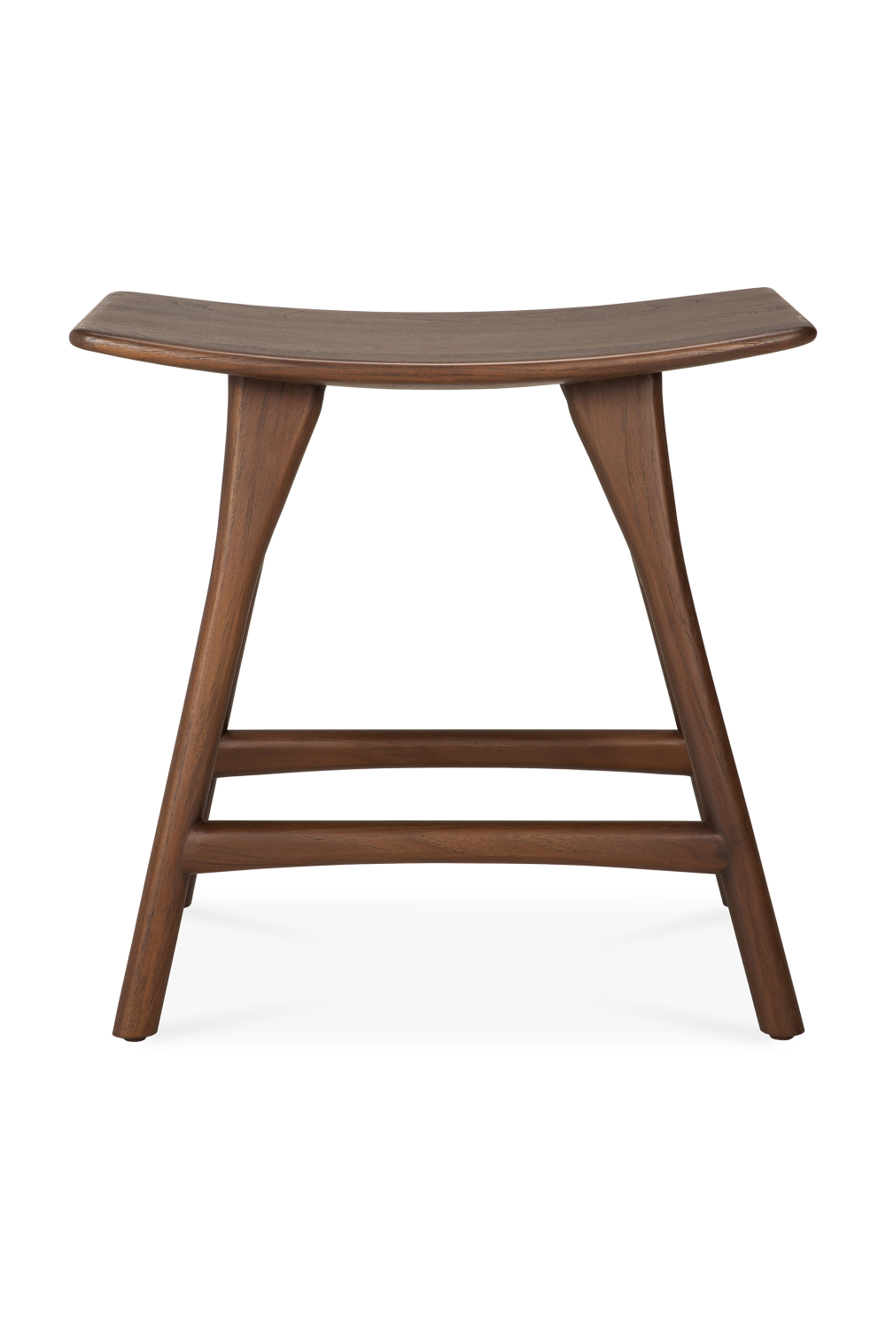 Varnished Teak Stool | Ethnicraft Osso | Oroa.com