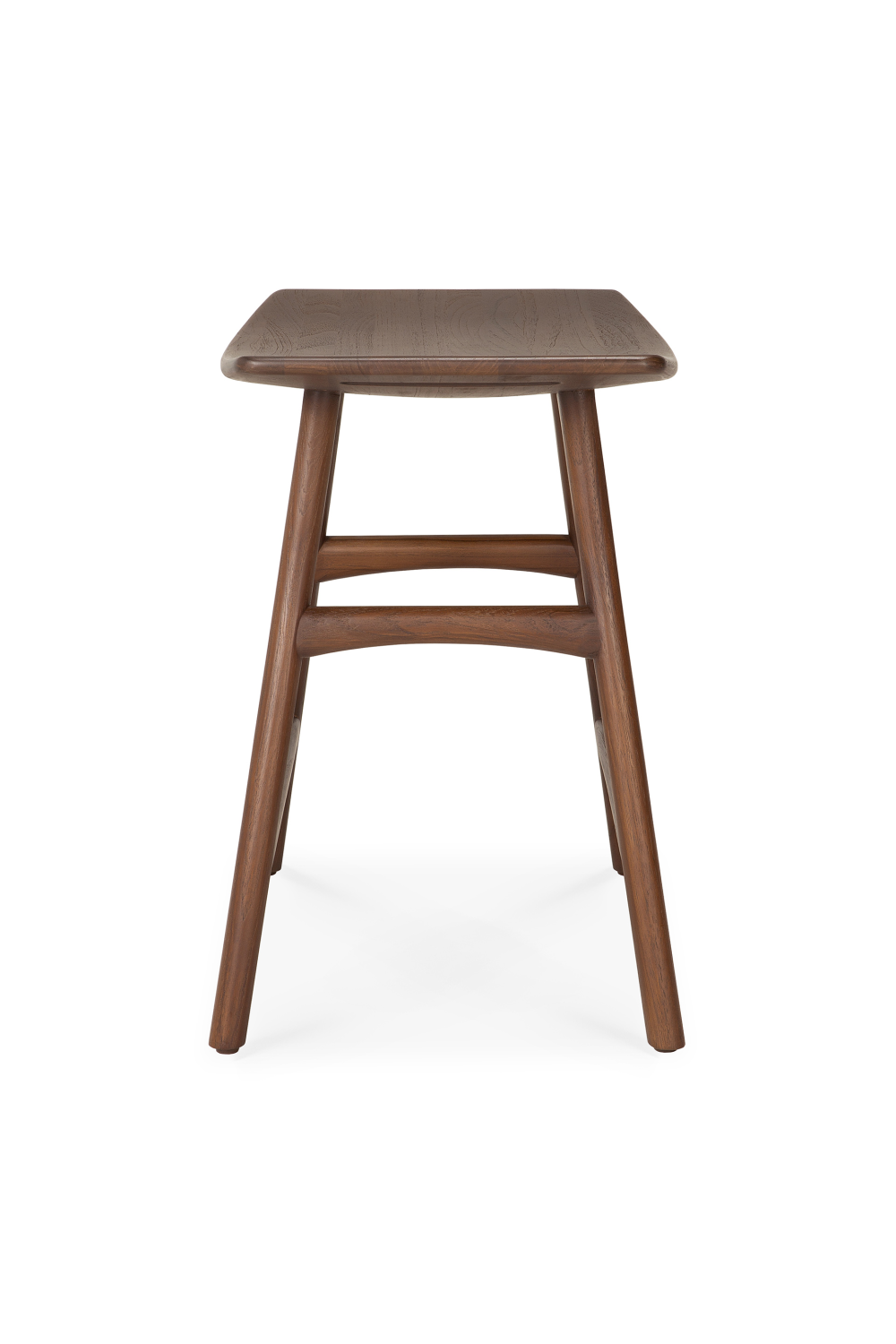 Varnished Teak Stool | Ethnicraft Osso | Oroa.com