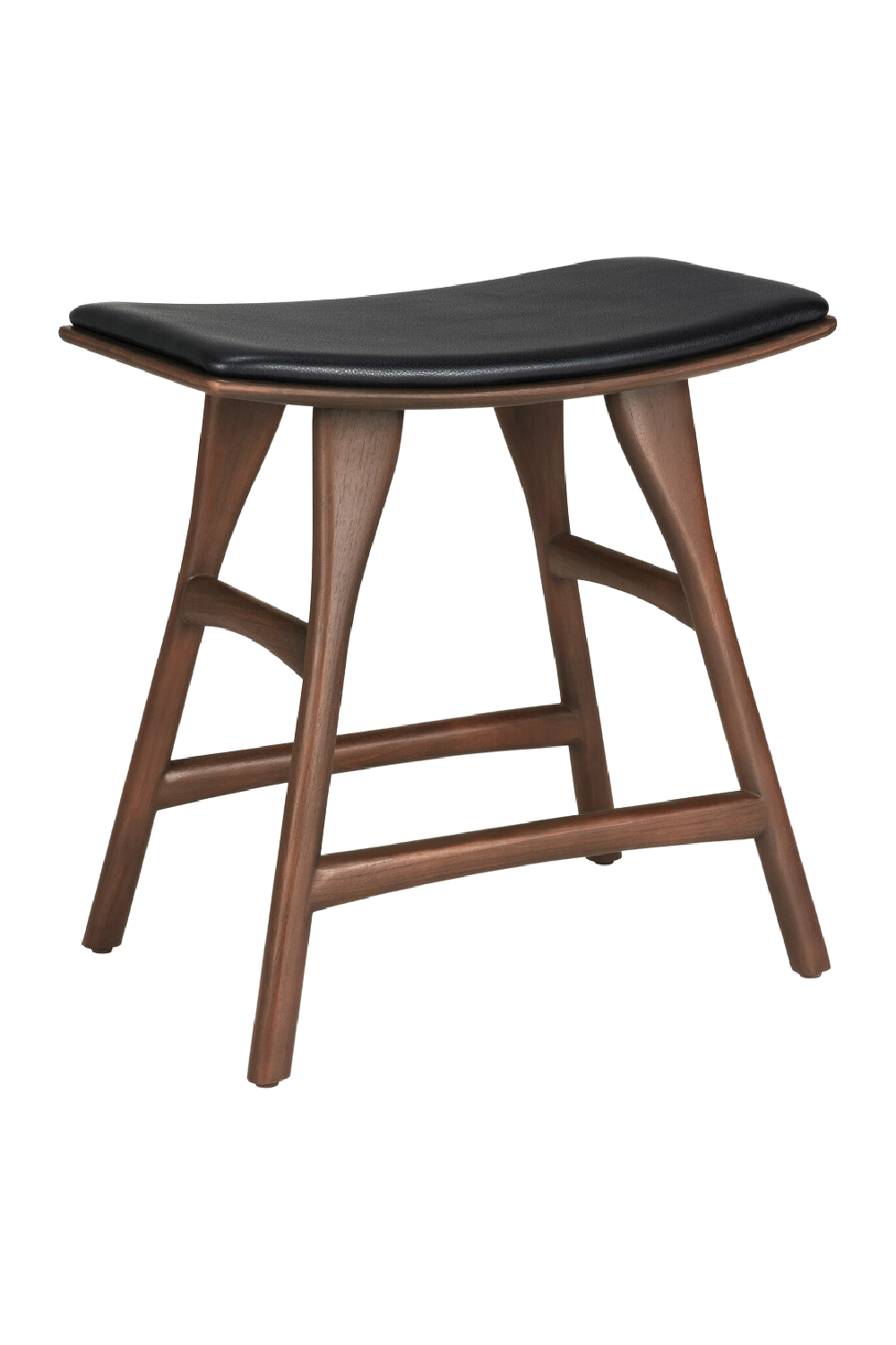 Varnished Teak Stool | Ethnicraft Osso | Oroa.com