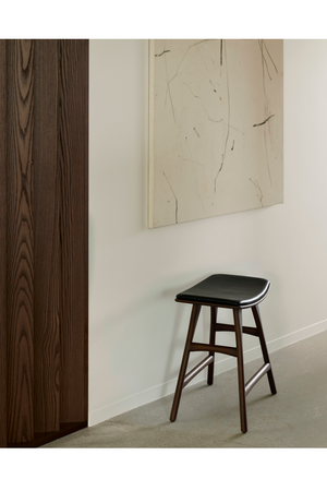 Varnished Teak Stool | Ethnicraft Osso | Oroa.com