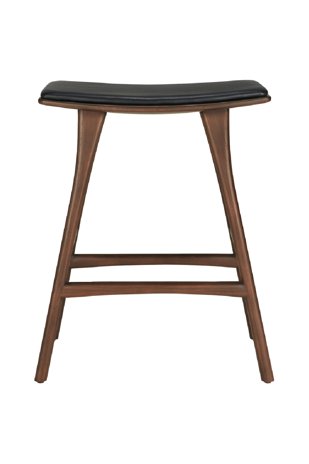 Varnished Teak Counter Stool | Ethnicraft Osso | Oroa.com