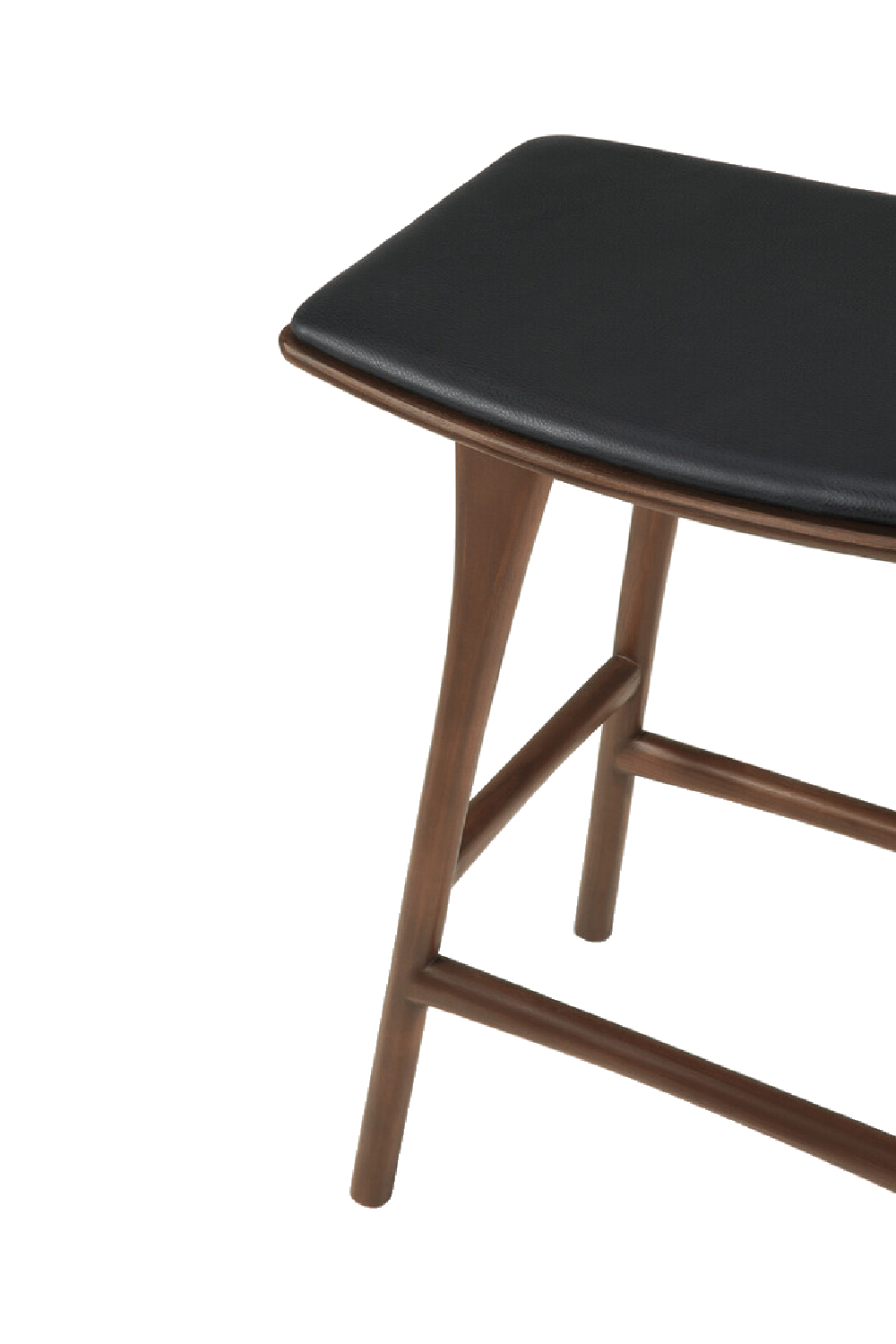 Varnished Teak Counter Stool | Ethnicraft Osso | Oroa.com
